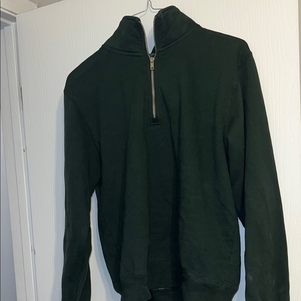 Green quarter -Zip Sweatshirt